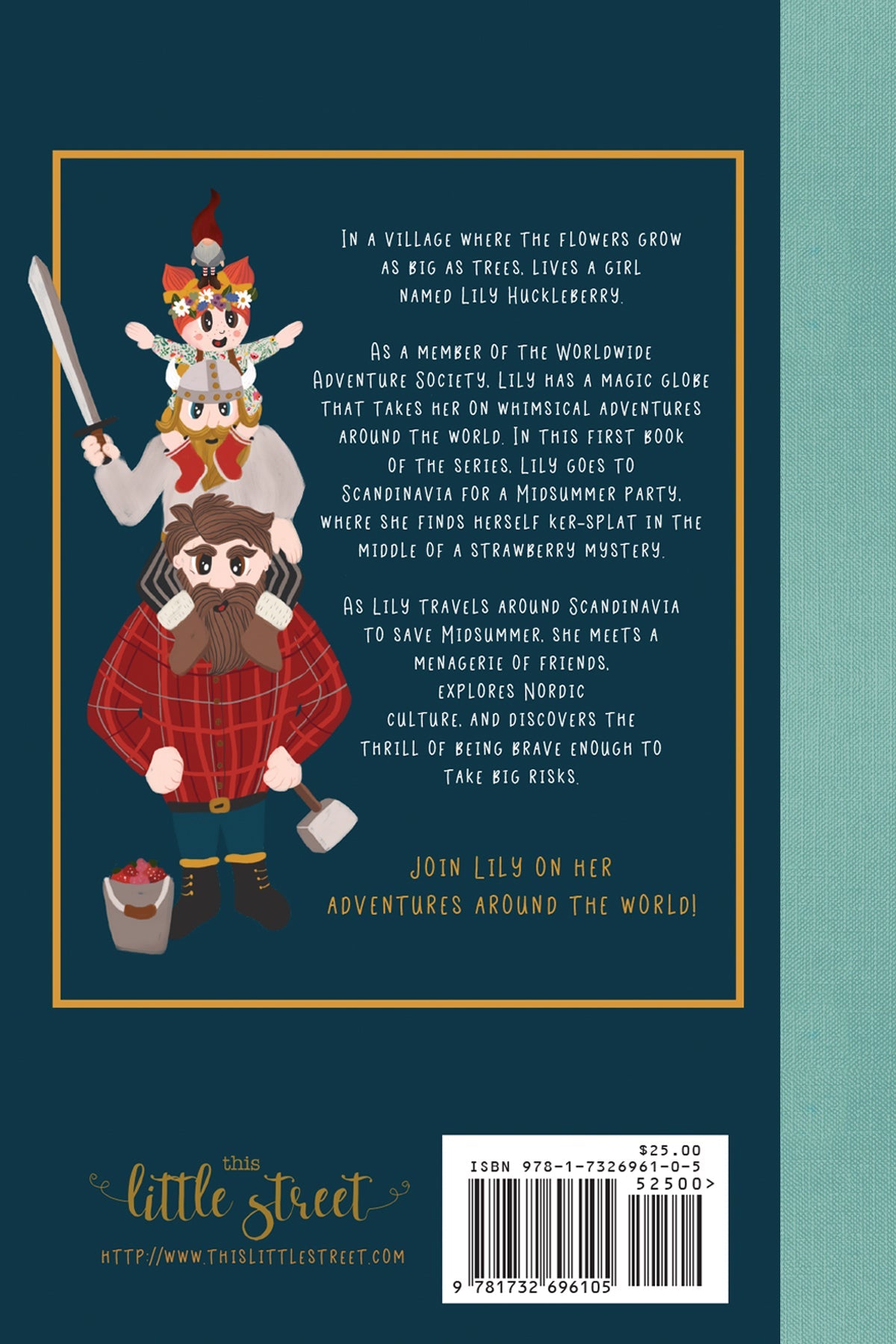 Book - The Adventures of Lily Huckleberry in Scandinavia (with Scandinavia patch)